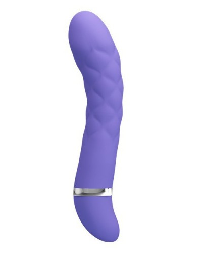 Vibromasseur Truda 19.5 x 3.5cm - Violet pas cher