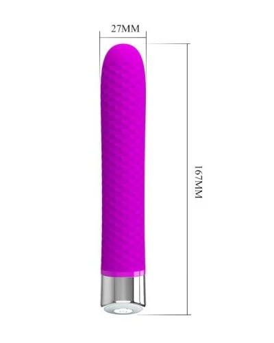 Vibromasseur Reginald 16.5 x 2.7 cm - Violet pas cher