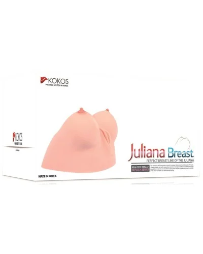 Masturbateur 2 en 1 Juliana breast pas cher