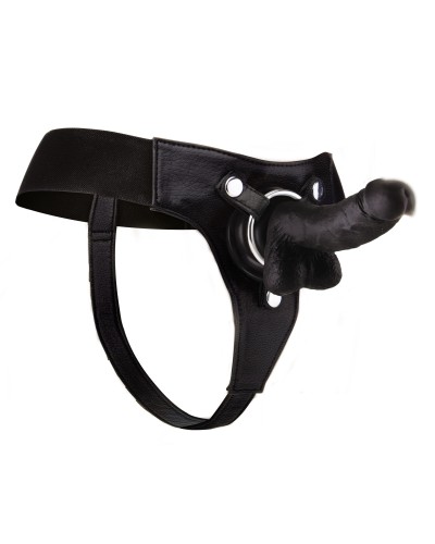 Gode Ceinture Strap-on - 13 x 3.6 cm NOIR pas cher