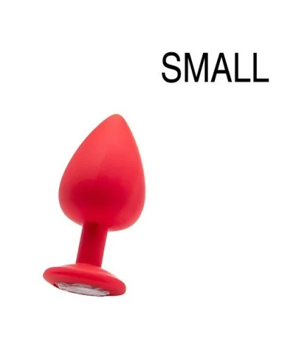 Plug diamond Small  6.5 x 2.8 cm Rouge pas cher