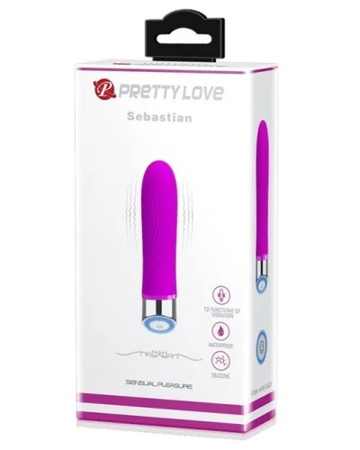 Vibro Sebastian 12 x 2.7 cm Violet pas cher