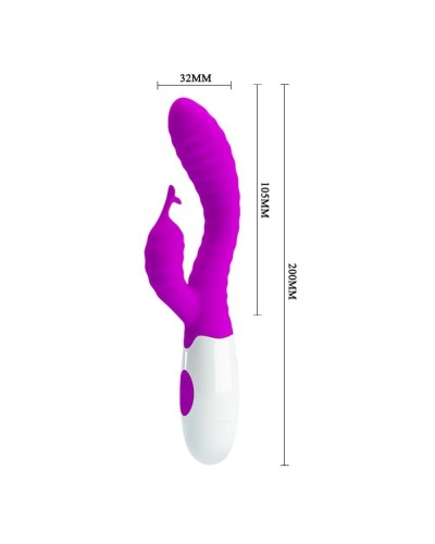 Vibro Hyman Pretty Love 20 x 3cm Violet pas cher