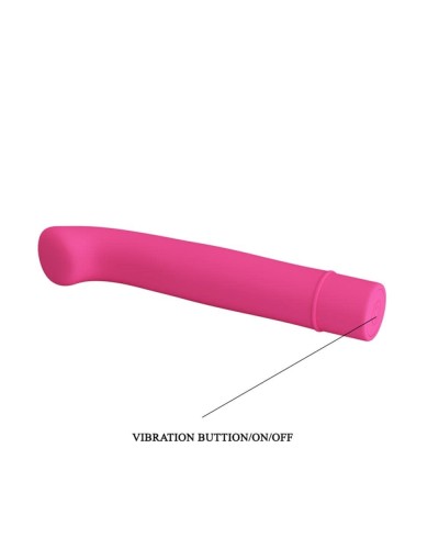 Sextoy vibrant BOGEY - 15 x 2.4 cm Fushia pas cher