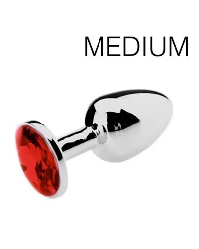 Plug bijou Spolly Medium - Rouge 7 x 3.4cm pas cher