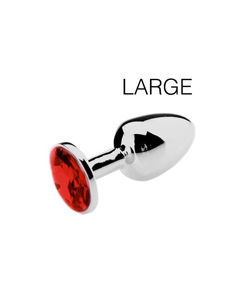 Plug bijou Spolly Large - Rouge 8.5 x 3.9cm pas cher