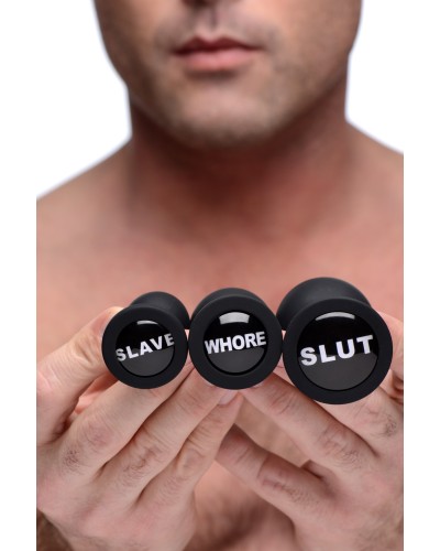 Kit de 3 plugs Dirty Words pas cher