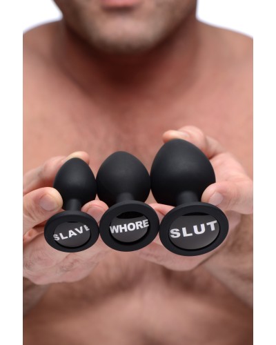 Kit de 3 plugs Dirty Words pas cher