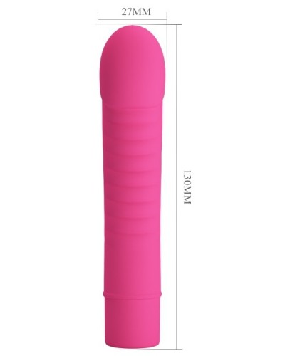 Vibromasseur Mick Pretty Love 10 x 2.7 cm Fuschia pas cher