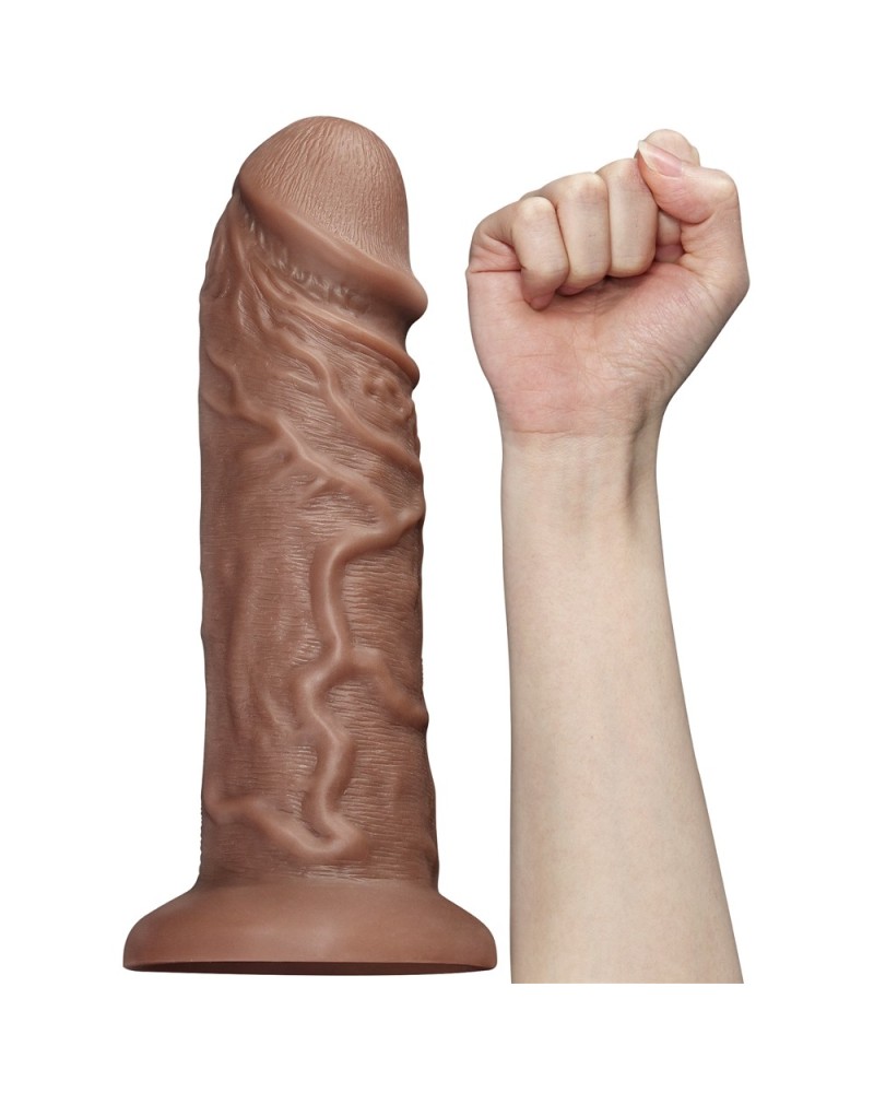 Gode Chubby Dildo 23 x 6.5 cm Marron pas cher