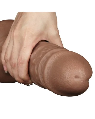 Gode vibrant Chubby Dildo 23 x 6.5 cm Marron pas cher