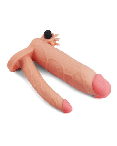 Gaine de pEnis Double Penis 19 x 5 cm pas cher