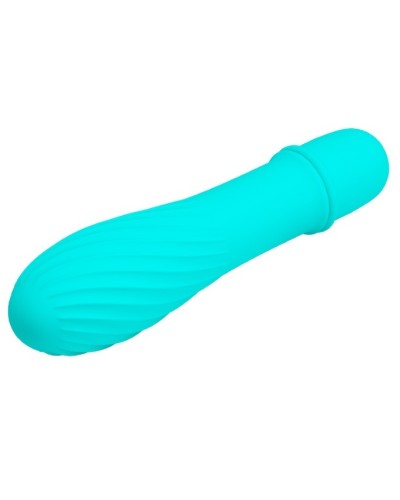 Vibromasseur Solomon Pretty Love 9 x 2.8 cm Bleu pas cher