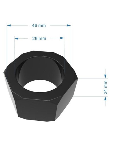 Cockring Nust Bolts 28mm pas cher