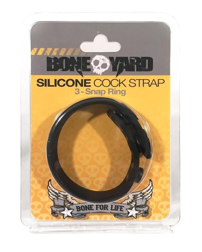 Cock Strap en silicone Noir pas cher