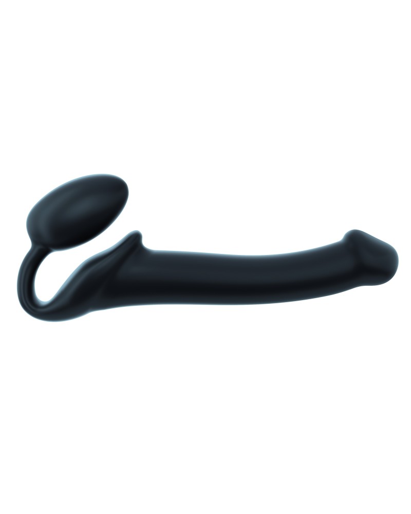 Gode + plug STRAP-ON-ME Bendable M 16 x 4 cm Noir pas cher