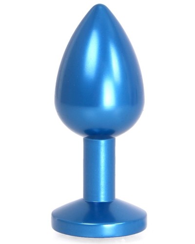 Plug bijou en Alu Gem Light 6 x 2.8 cm Bleu pas cher