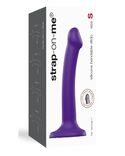 Gode Strap-On-Me Bendable S 15 x 3.5 cm Violet pas cher