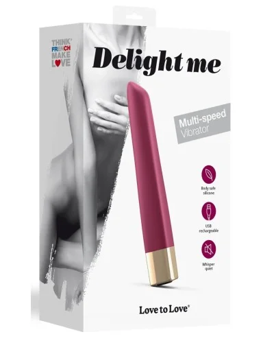 Vibro Delight Me 12 x 1.7 cm Prune pas cher