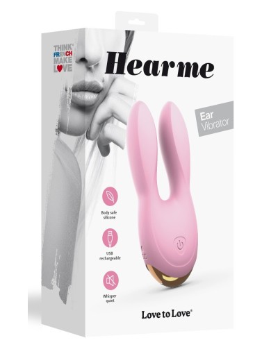 Stimulateur de clitoris Hear Me 11.5 x 5cm Rose pas cher