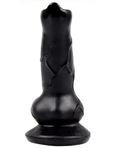 Gode Dog Cock 12 x 4cm Noir pas cher