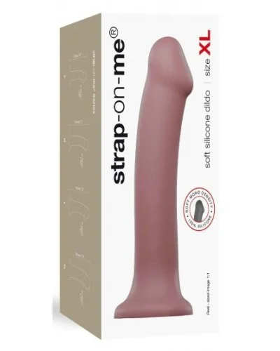 Gode Strap-On-Me XL 18 x 4.5cm Sombre Rose pas cher