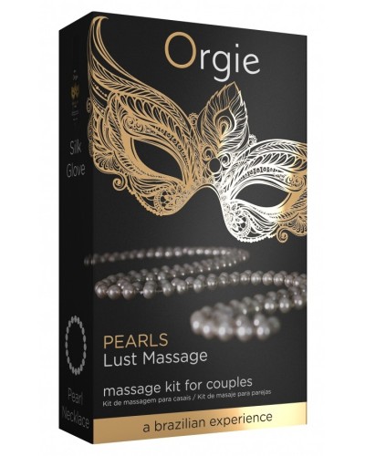 Gel de massage + collier de perles Lust Massage 30ml pas cher