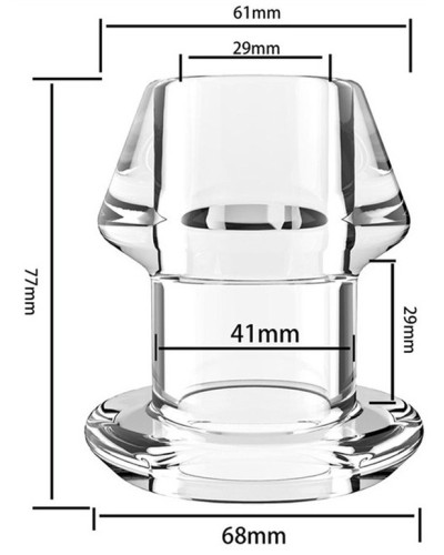 Plug Tunnel avec Bouchon Inpull L 6.5 x 6cm pas cher