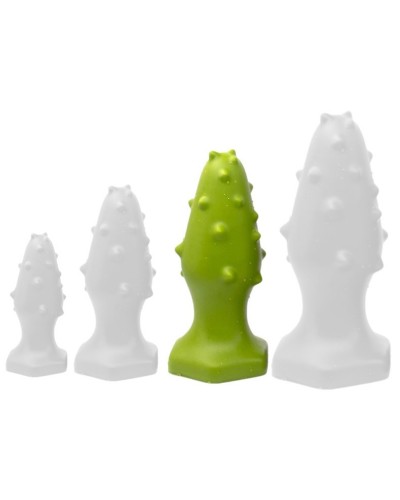 Plug silicone Monster Spike L 14 x 5.5cm Vert pas cher