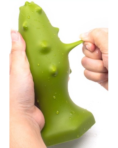 Plug silicone Monster Spike XL 16 x 6.5cm Vert pas cher