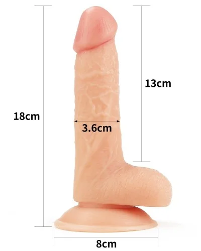 Gode rEaliste Soft Dude 13 x 3.5cm pas cher