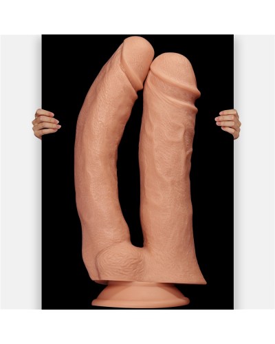 Double Gode MEGA DOUBLE LoveToy 26 x 11cm pas cher