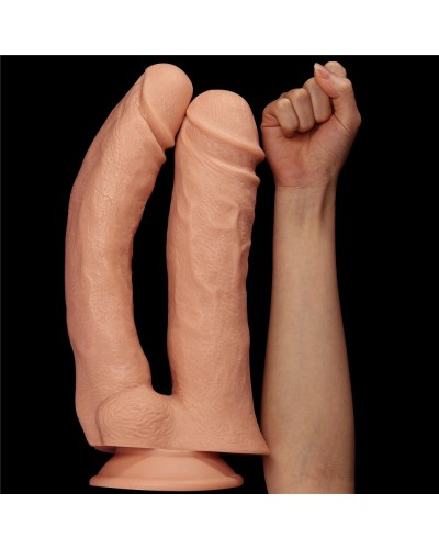 Double Gode MEGA DOUBLE LoveToy 26 x 11cm pas cher