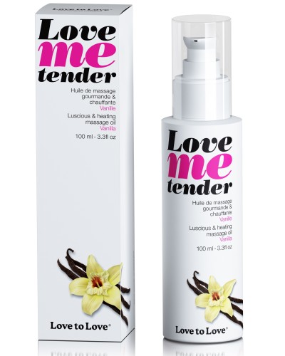 Huile de massage Love Me Tender Vanille 100ml pas cher