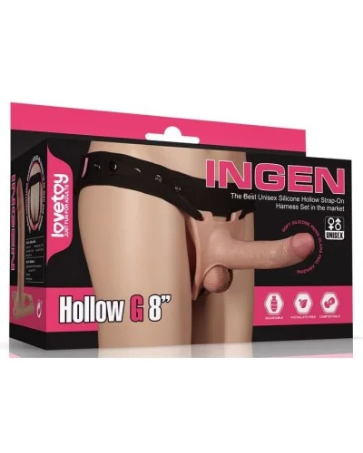 Gode ceinture Hollow G 19.3 x 4.5cm pas cher