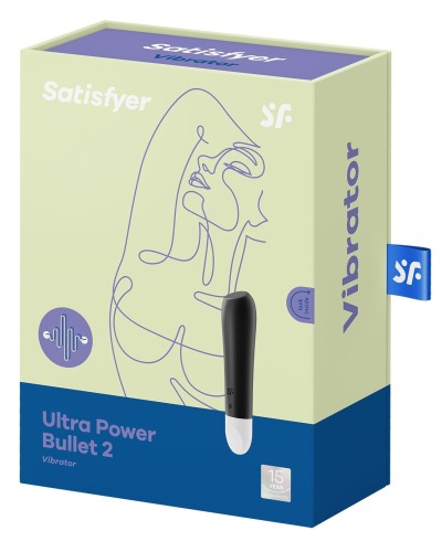 Mini Vibro Ultra Power Bullet 2 Satisfyer Noir pas cher