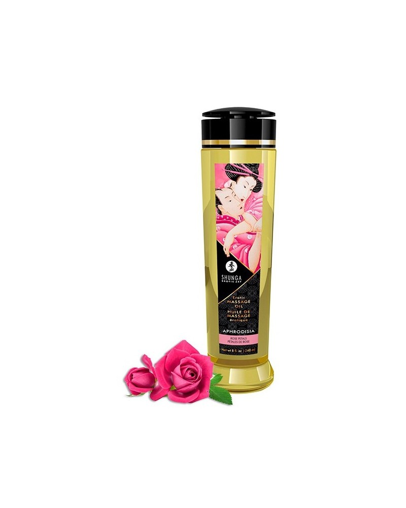 Huile de massages Aphrodisia PEtales de Rose 240mL pas cher