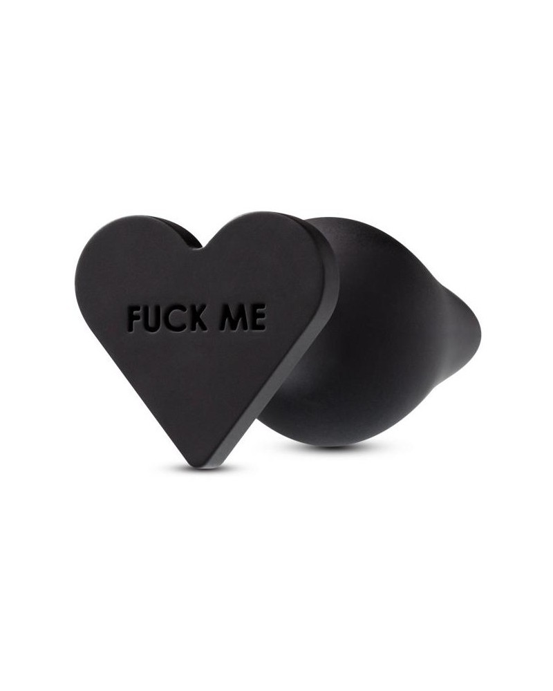 Plug Bijou en silicone Fuck Me 10 x 4.3cm Noir pas cher