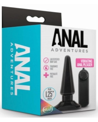 Plug vibrant Anal Adventures Vibe Pleaser 9 x 3cm pas cher