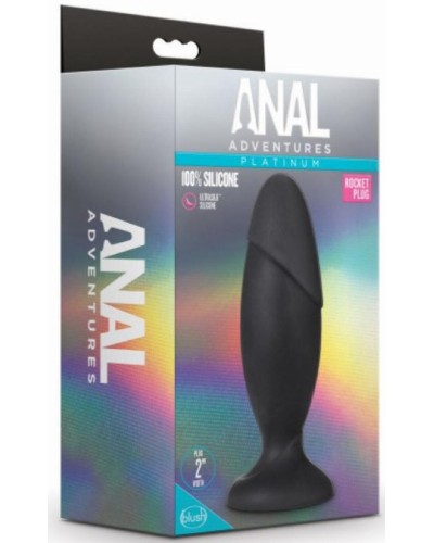 Plug silicone Anal Adventures Rocket 14 x 5cm pas cher