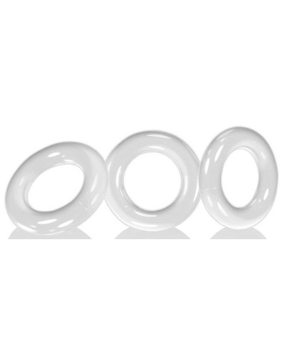 Lot de 3 cockings Willy Rings Blanc pas cher