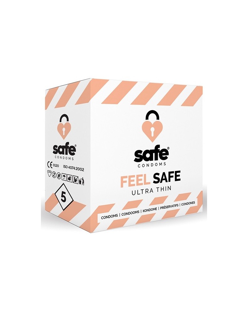 PrEservatifs fins FEEL SAFE x5 pas cher