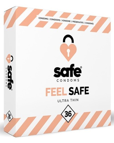 PrEservatifs fins FEEL SAFE x36 pas cher