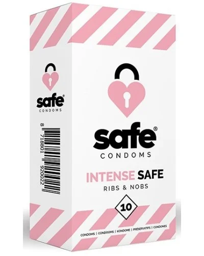 PrEservatifs texturEs INTENSE SAFE x10 pas cher