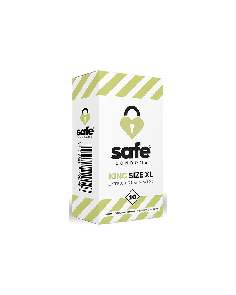 PrEservatifs en latex King Size XL SAFE x10 pas cher