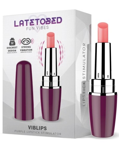 Stimulateur de clitoris Viblips 9.5 x 2.5cm Violet pas cher