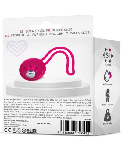 Boule de Kegel Fitty 1 Rose 3.4cm - Poids 35gr pas cher