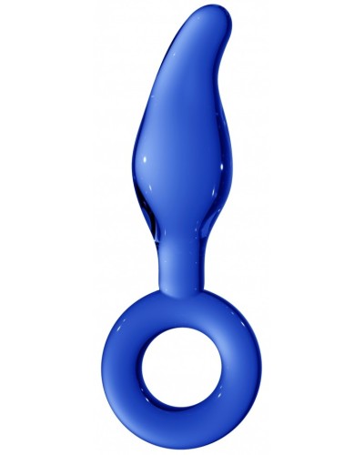Plug en verre Gripper Bleu 11 x 3.8cm pas cher