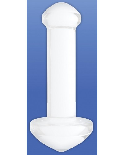 Plug en verre Massage Blanc 8.5 x 3.4cm pas cher