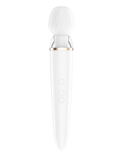 Double Wand-er Satisfyer 33cm Blanc pas cher
